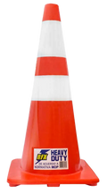 CONO SEÑALIZACION 28 DOBLE CINTA