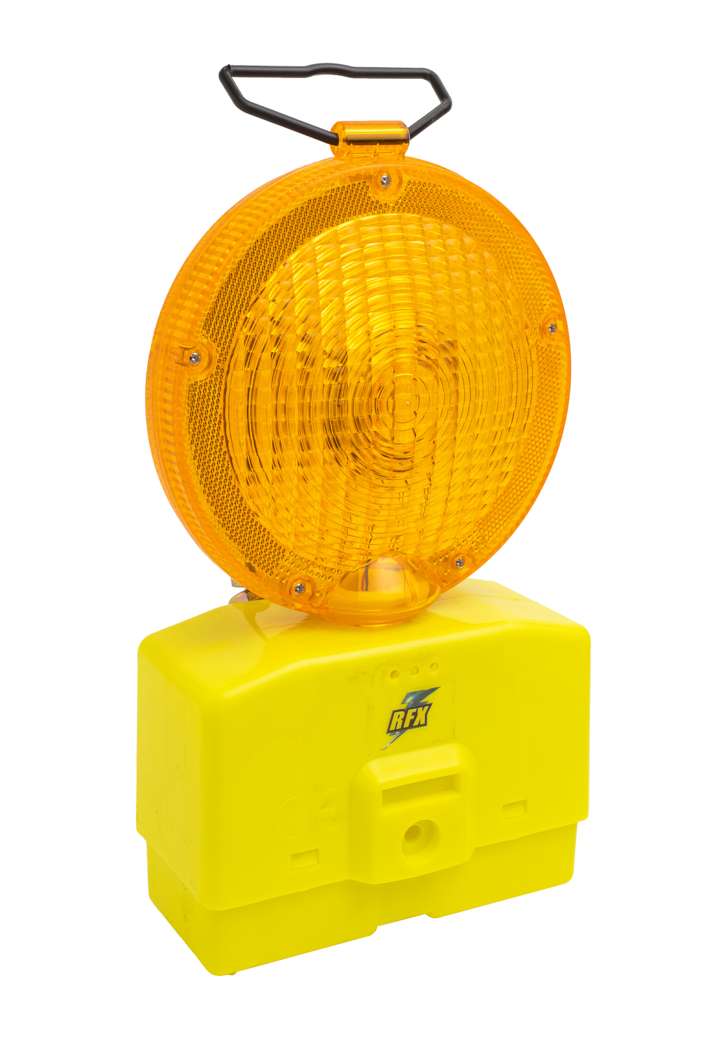 LAMPARA SEÑALIZACION TRAFICO AMARILLO CON BATERIA