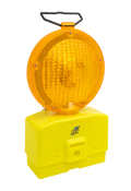 LAMPARA SEÑALIZACION TRAFICO AMARILLO CON BATERIA