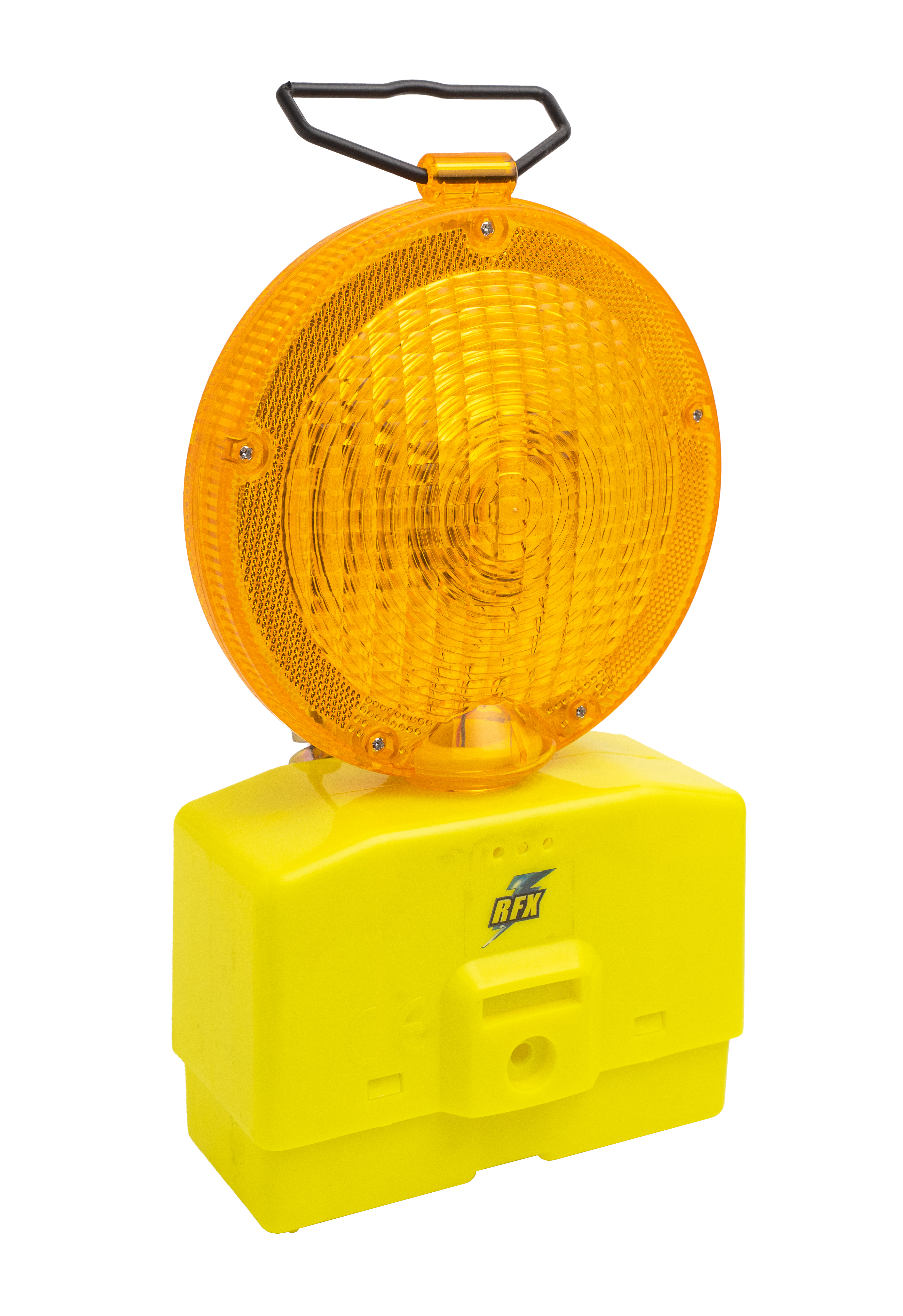 LAMPARA SEÑALIZACION TRAFICO AMARILLO CON BATERIA